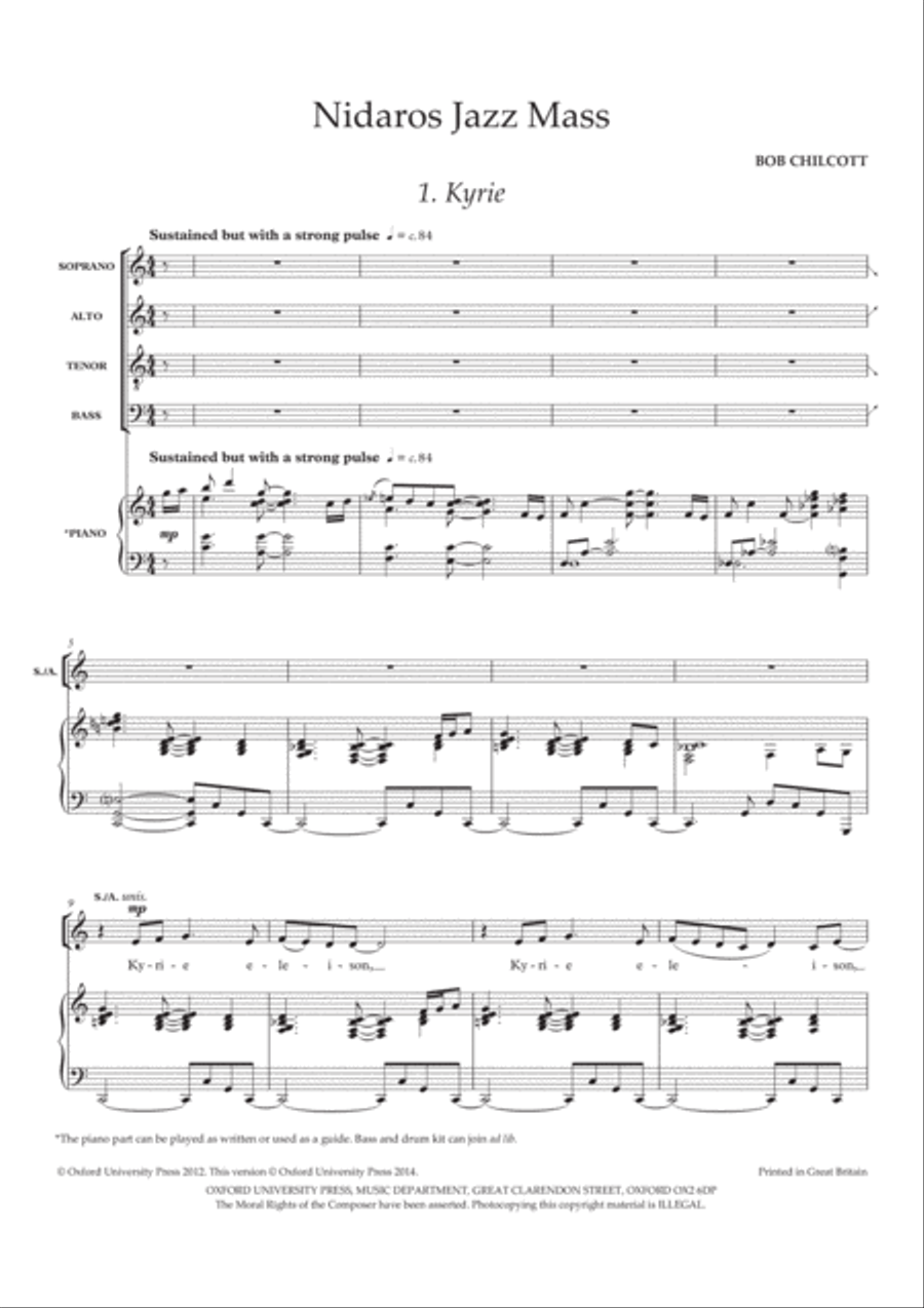 Nidaros Jazz Mass 4-Part scores gallery preview page 4