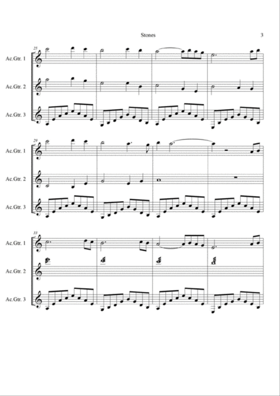 Ultima Online - Stones Ultima Online - Stones Classical Guitar scores gallery preview page 3
