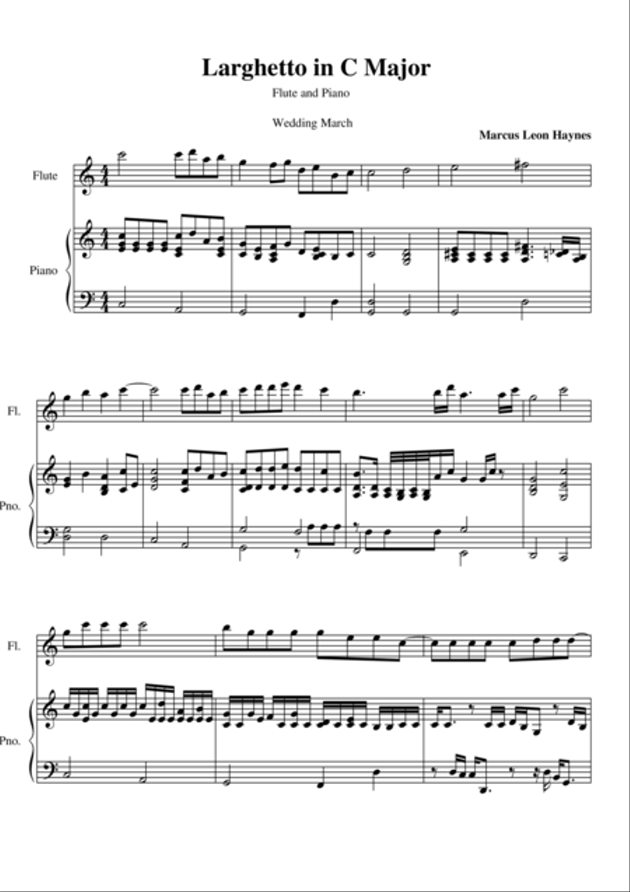 Larghetto in C Major from 