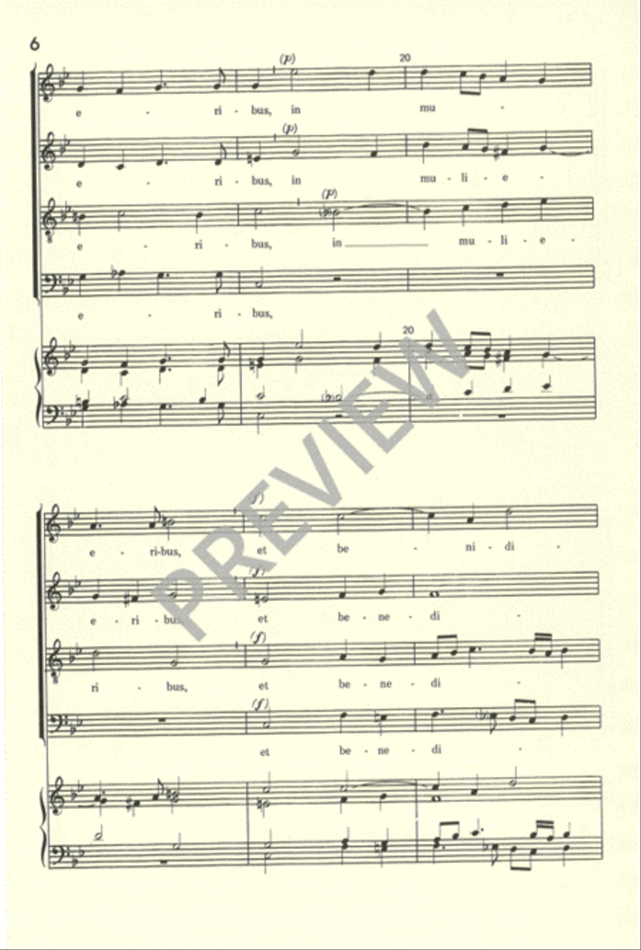 Ave Maria Ave Maria 4-Part scores gallery preview page 7