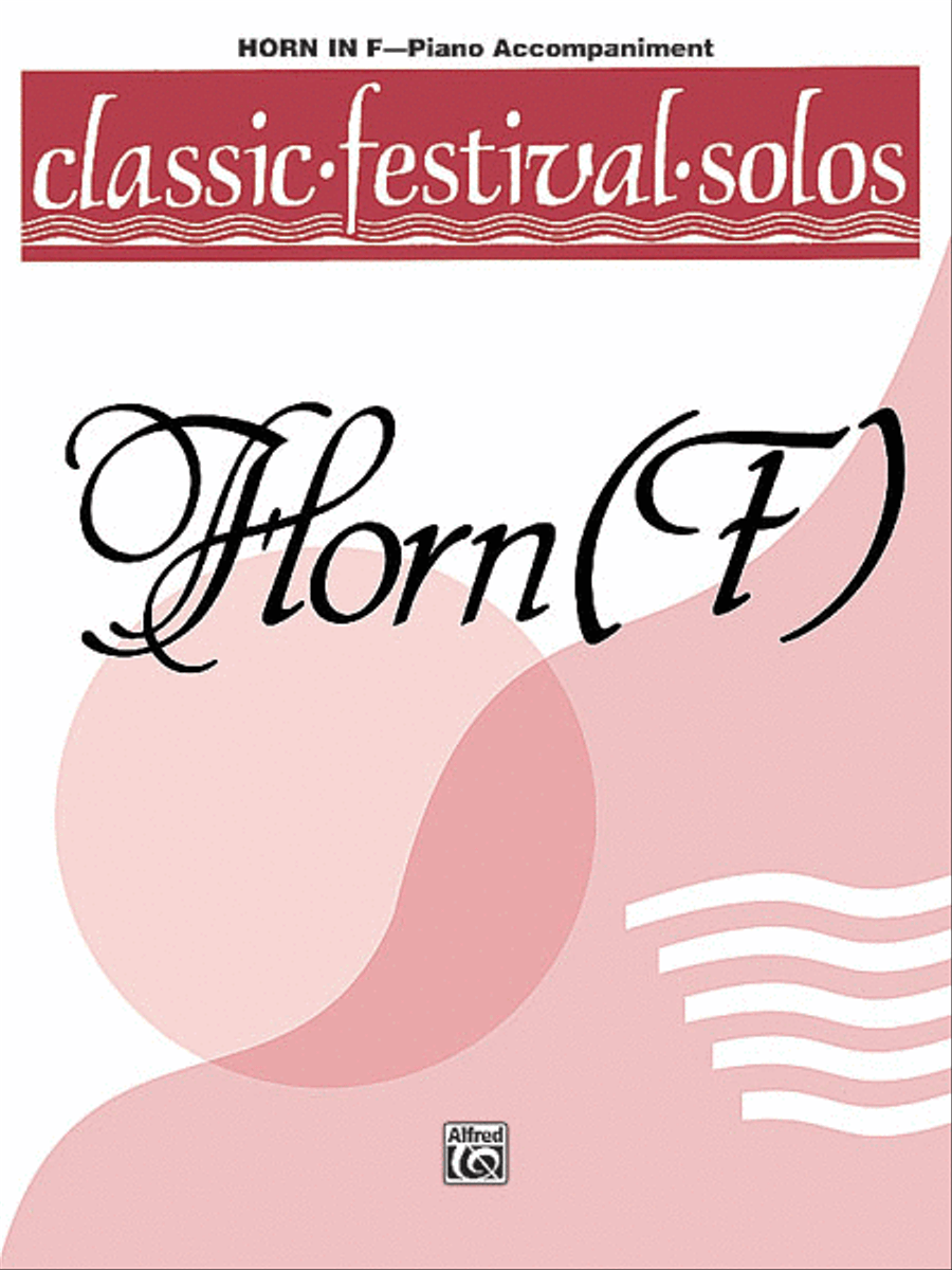 Classic Festival Solos (Horn in F), Volume 1 Piano scores gallery preview page 1