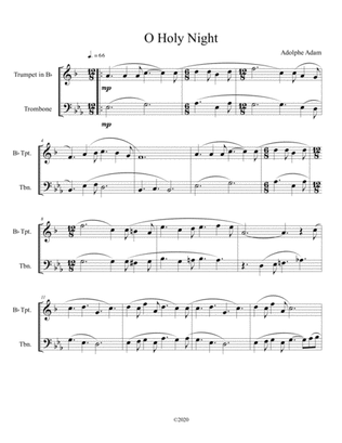 O Holy Night trumpet and trombone duet