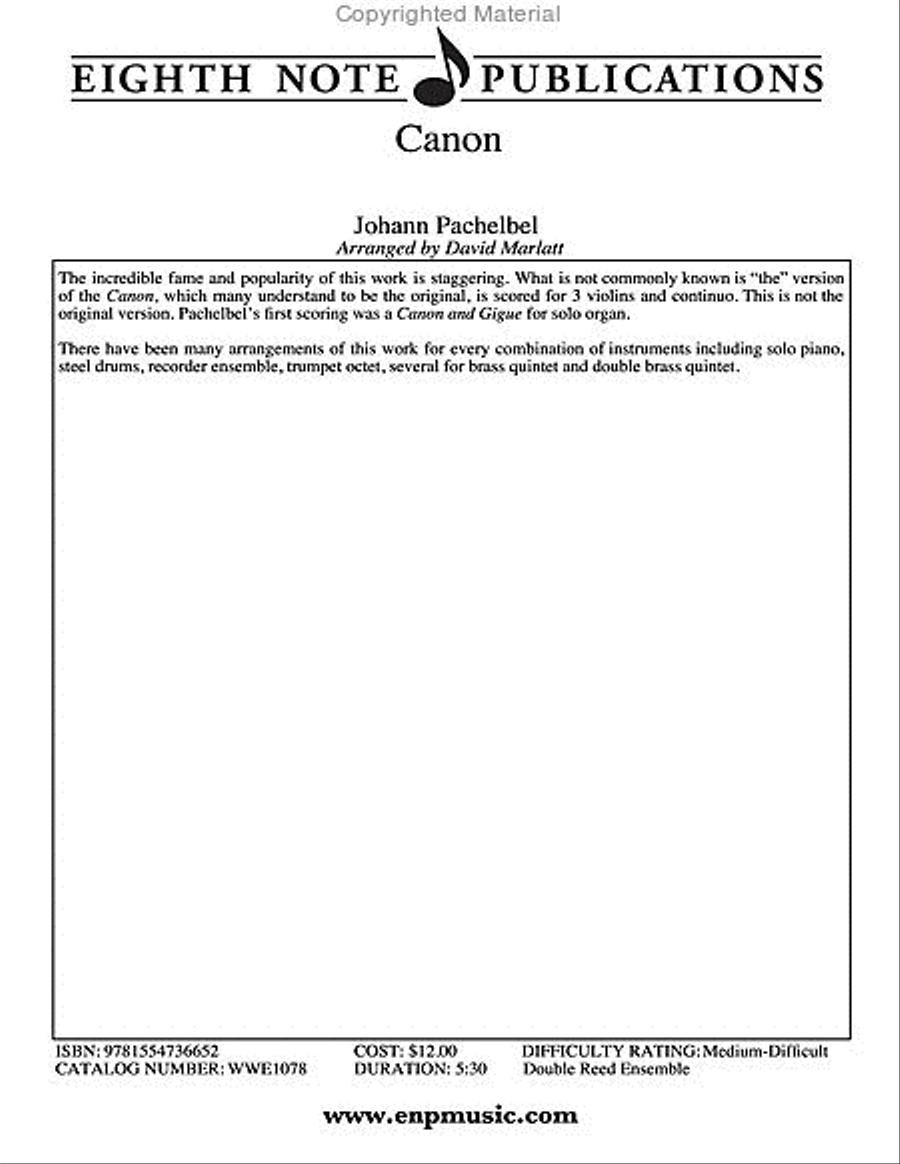 Canon Woodwind Quartet scores gallery preview page 2