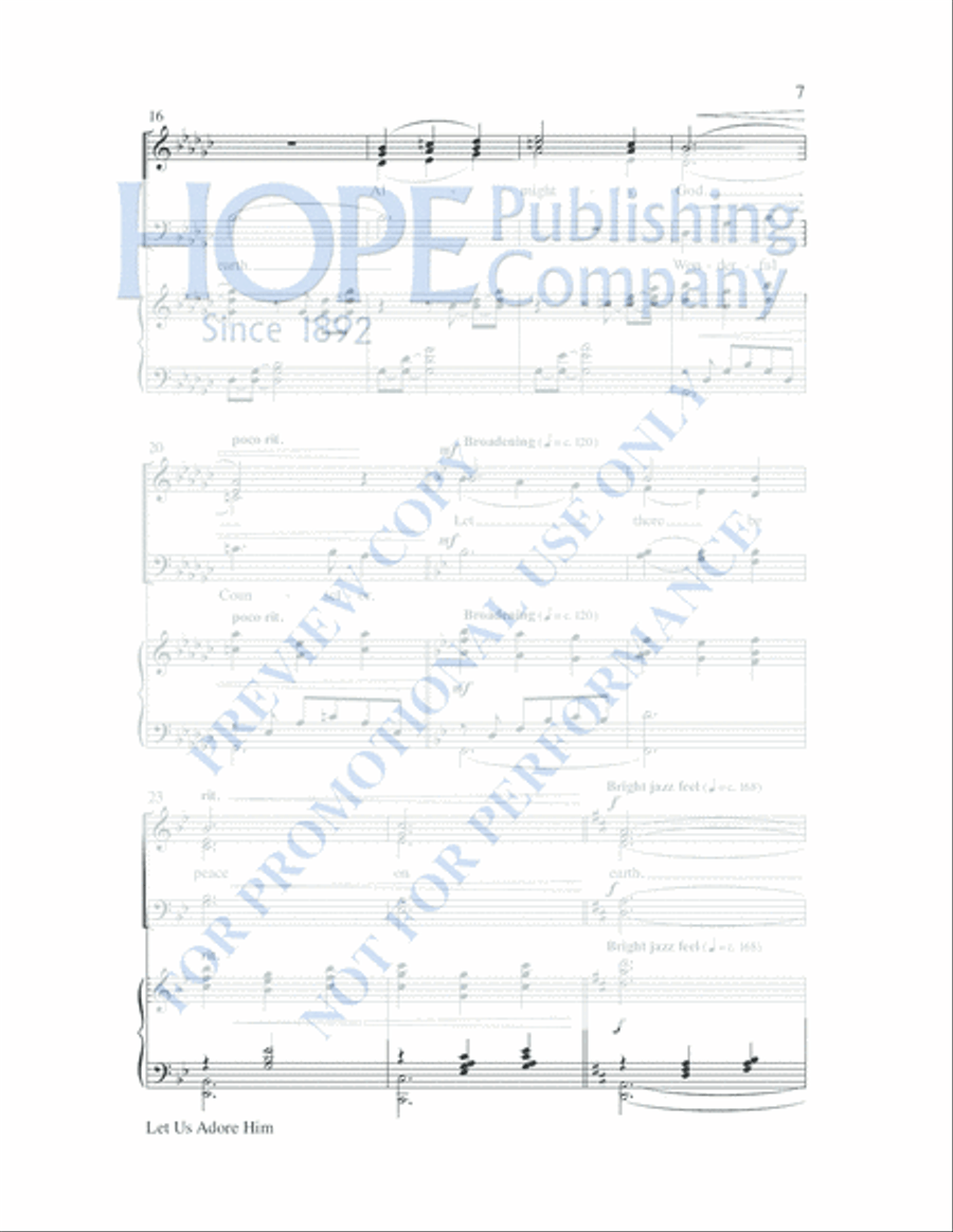 Peace 4-Part scores gallery preview page 14