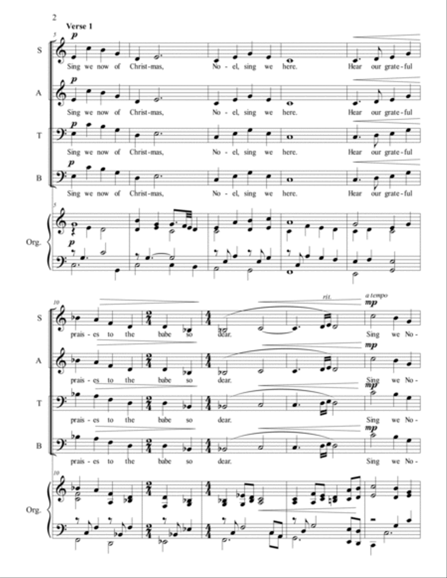 Sing We Now of Christmas Choir scores gallery preview page 2