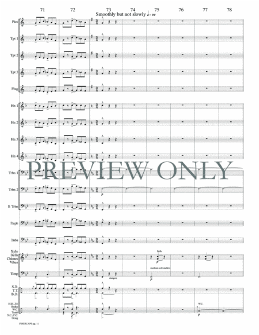 Firescape Firescape Small Ensemble scores gallery preview page 13
