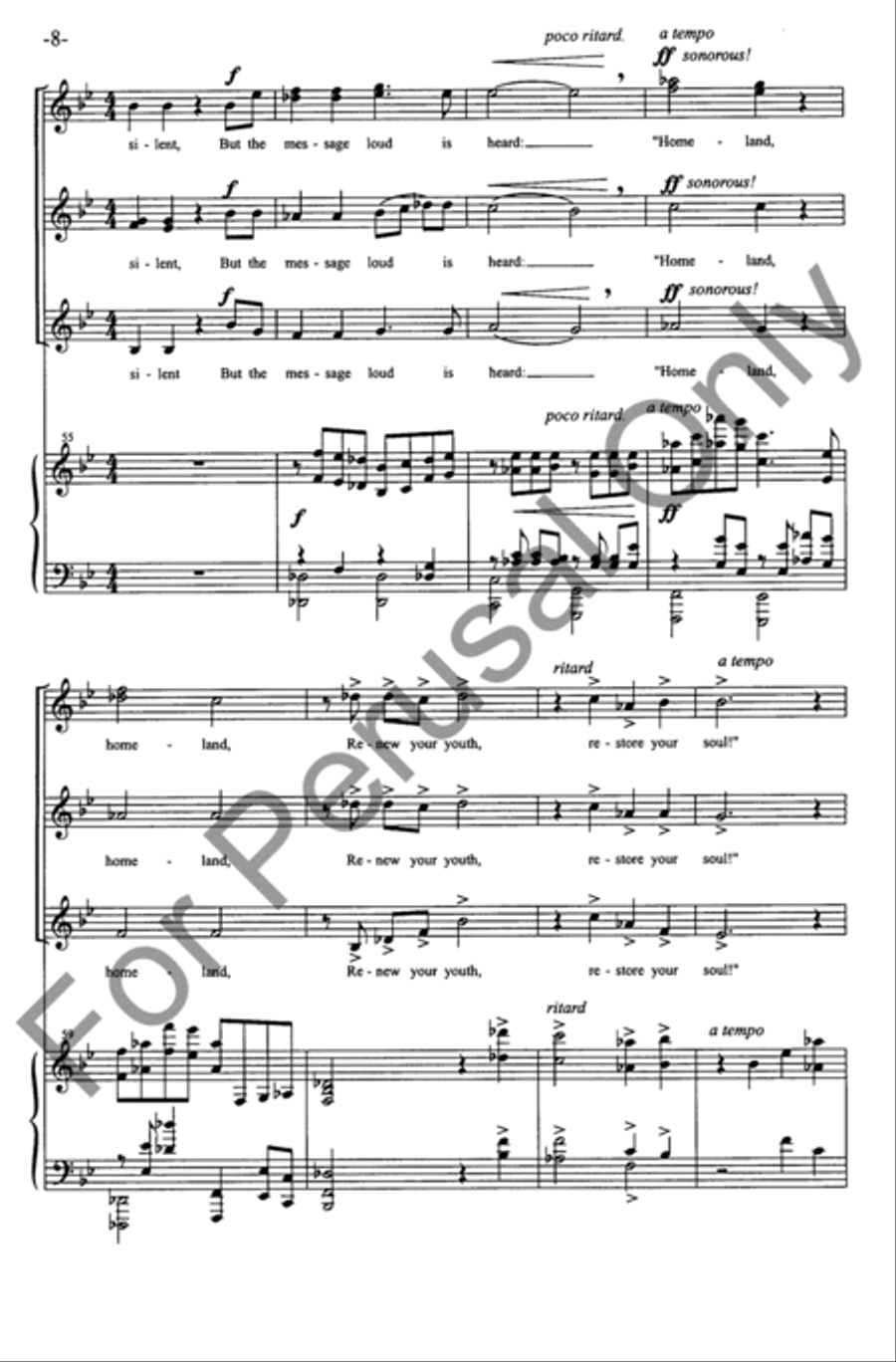 Homeland (Choral Score) Homeland (Choral Score) SSA scores gallery preview page 7