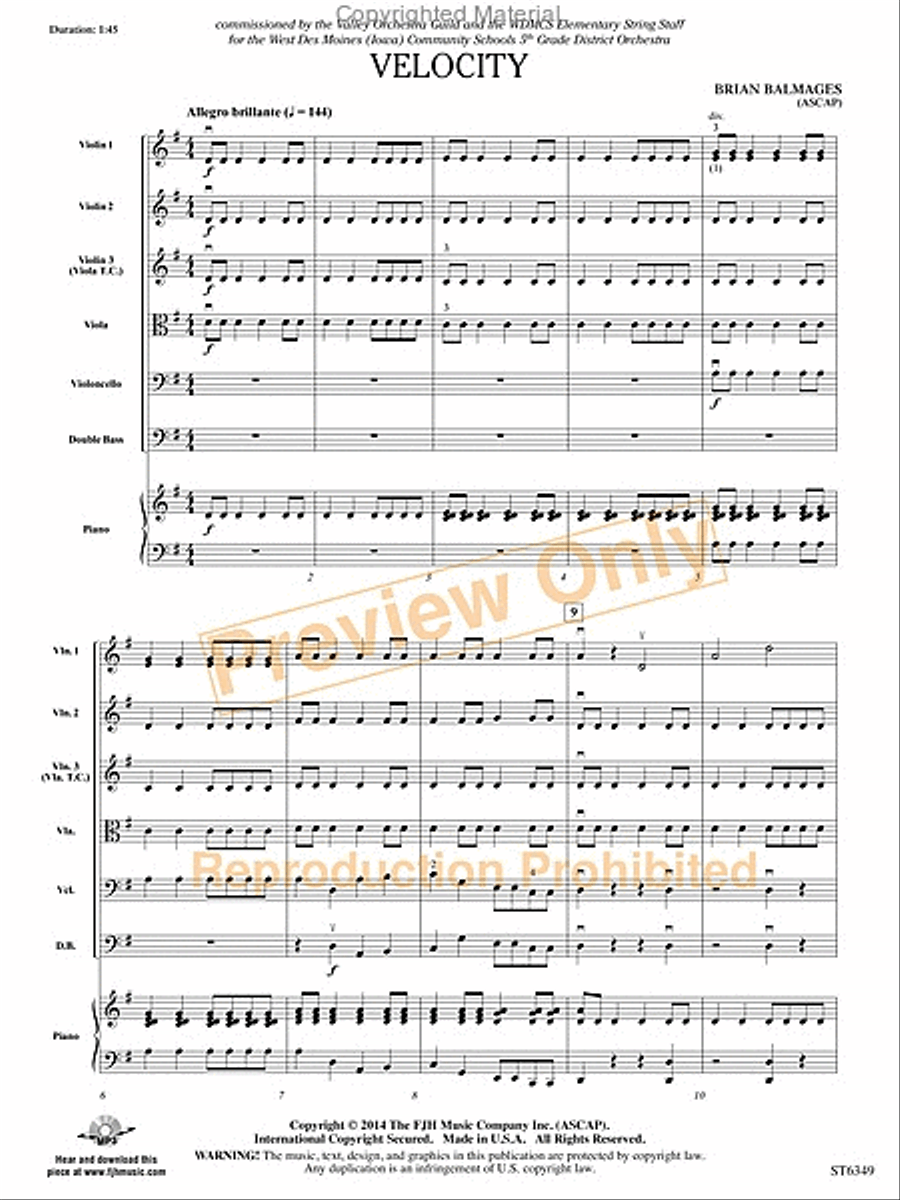 Velocity String Orchestra scores gallery preview page 4