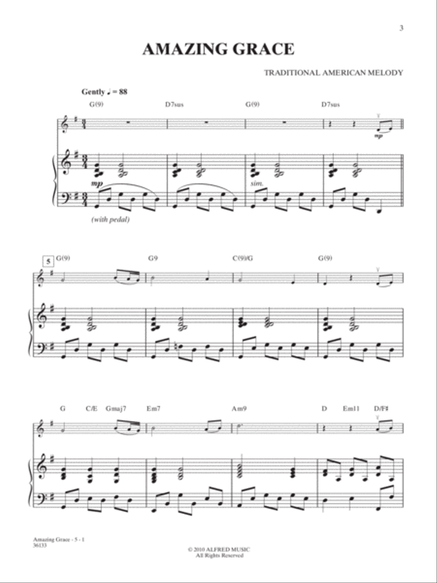 Favorite Hymns Instrumental Solos for Strings String Orchestra scores gallery preview page 3