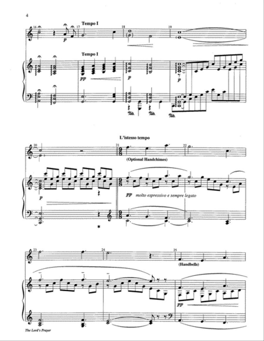 The Lord's Prayer Percussion scores gallery preview page 4