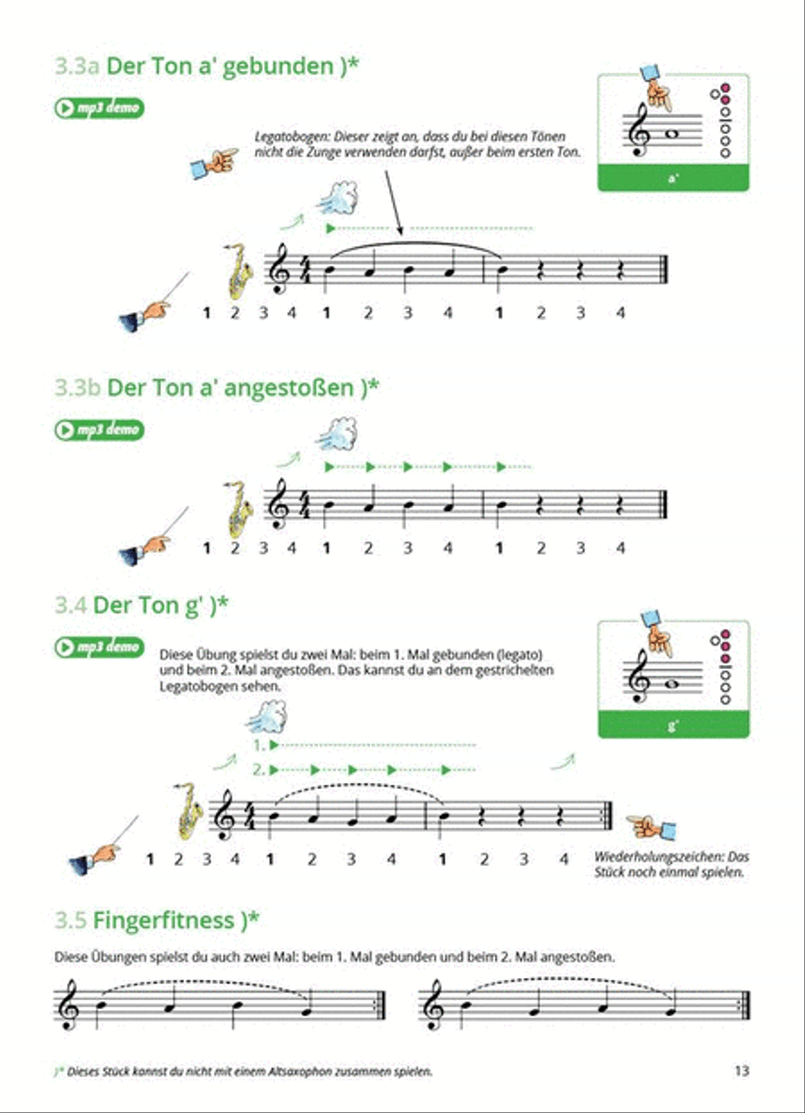 Gemeinsam Lernen & Spielen 1 Tenorsaxophon Tenor Saxophone scores gallery preview page 6