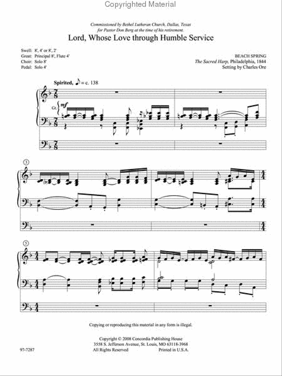Eleven Compositions for Organ, Set VIII Organ scores gallery preview page 2