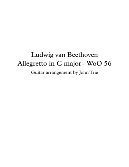 Allegretto - WoO56 - tab image number null