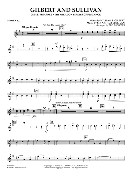 Gilbert And Sullivan (arr. Ted Ricketts) - Bb Trumpet 2