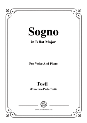 Book cover for Tosti-Sogno in B flat Major,for Voice and Piano