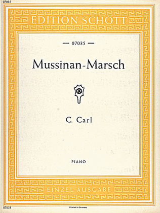 Book cover for Mussinan-March A major