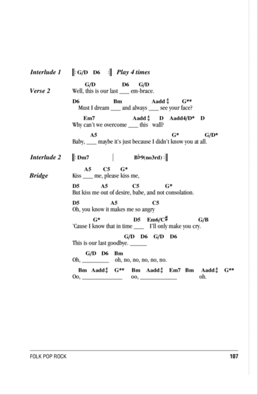 Last Goodbye Last Goodbye Acoustic Guitar scores gallery preview page 2