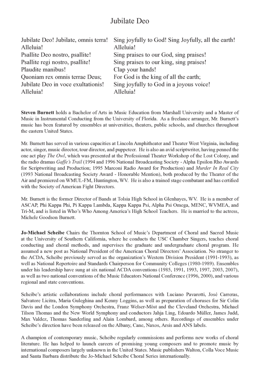 Jubilate Deo 4-Part scores gallery preview page 1