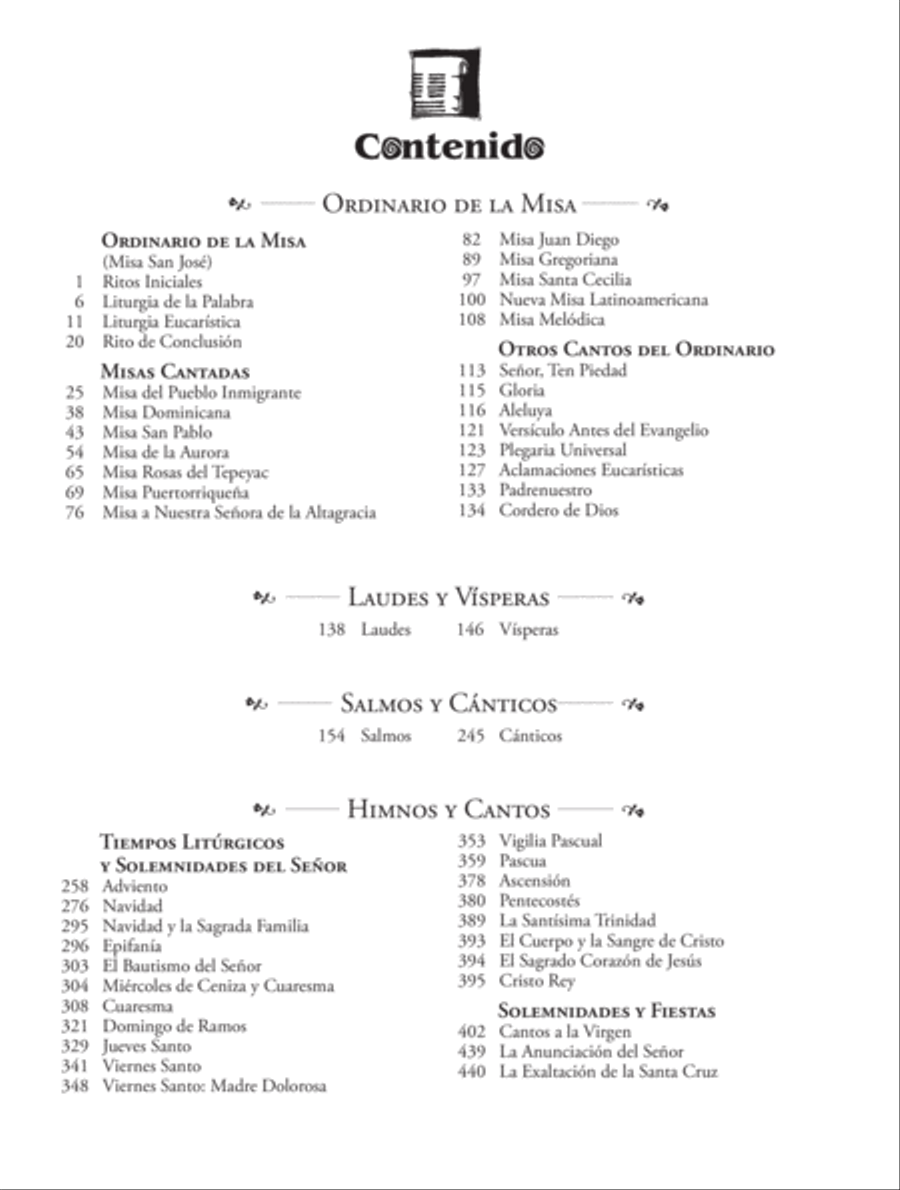 Flor y Canto Tercera Edición [Keyboard Accompaniment] Piano and Keyboard scores gallery preview page 3