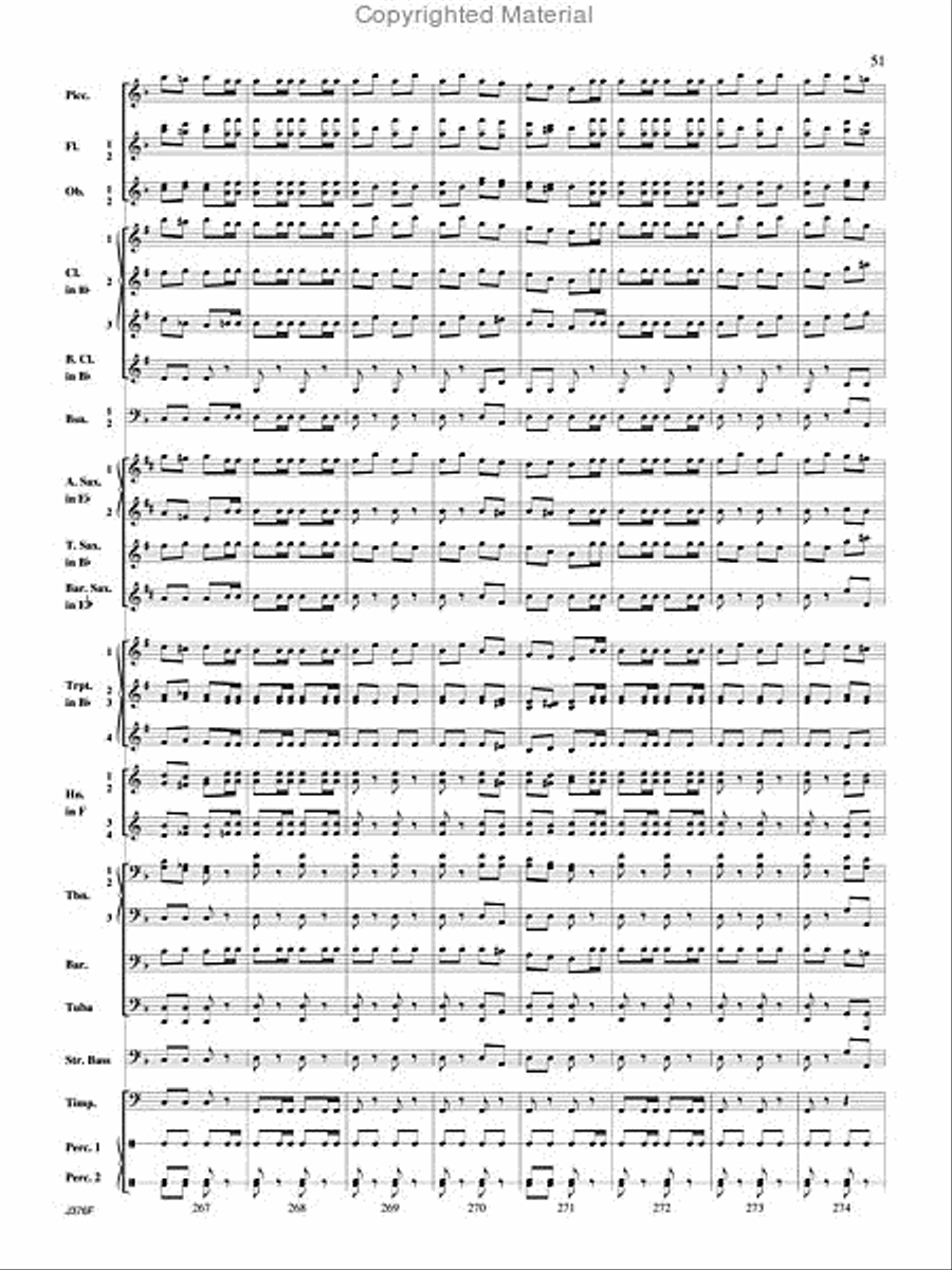 William Tell Overture Concert Band scores gallery preview page 52