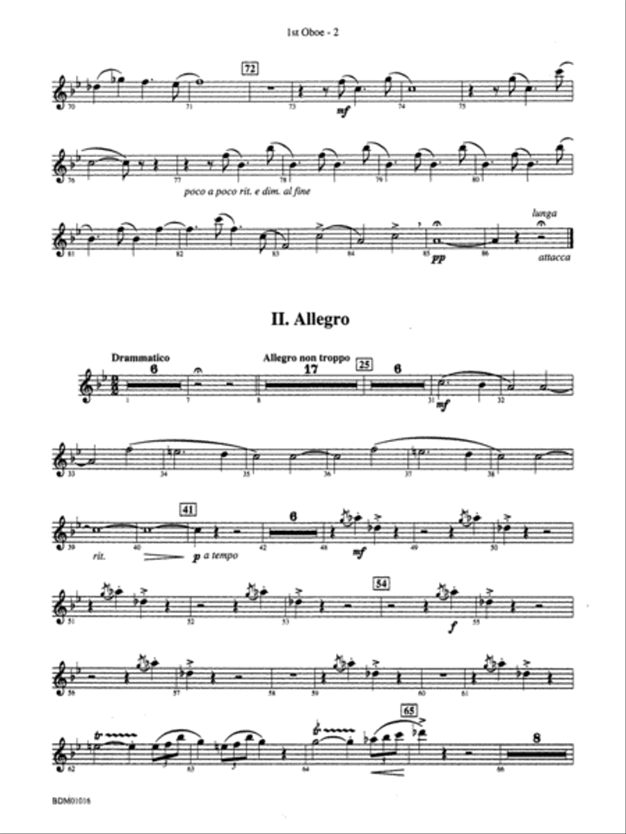 Fanfare and Allegro: Oboe Concert Band scores gallery preview page 2