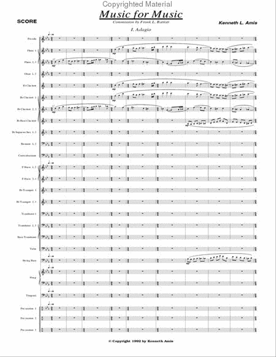 Music for Music - STUDY SCORE ONLY Concert Band scores gallery preview page 4