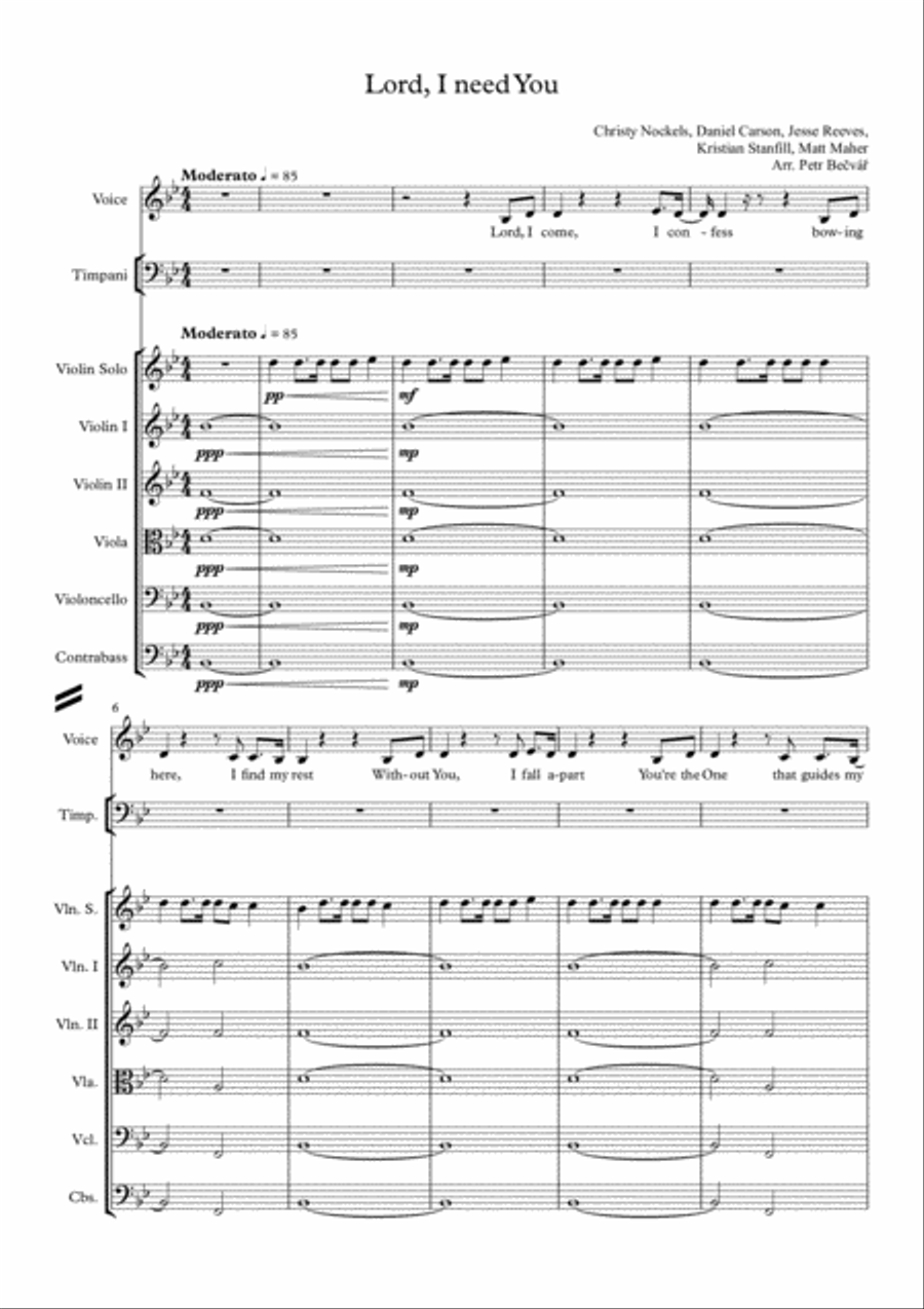 Lord, I Need You Lord, I Need You Unison Choir scores gallery preview page 2