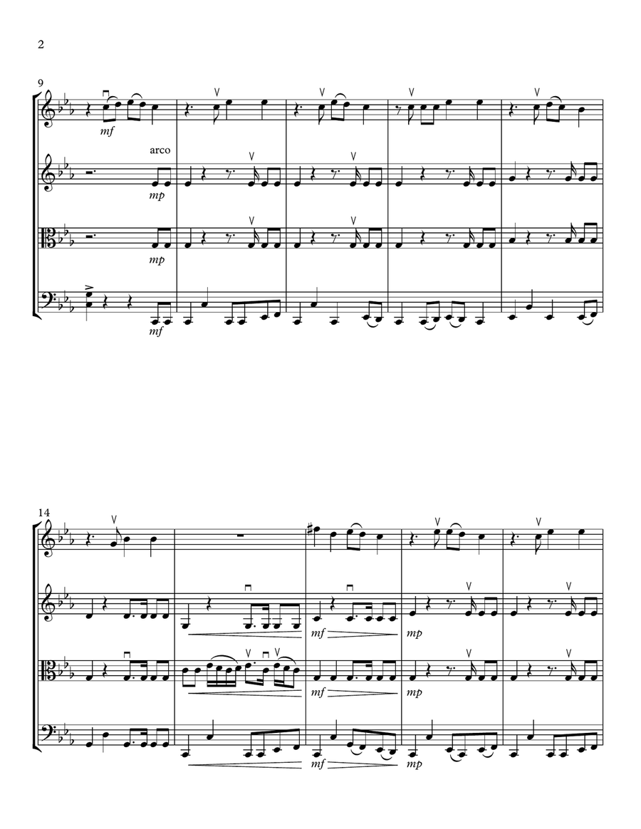 Toxic String Quartet scores gallery preview page 2