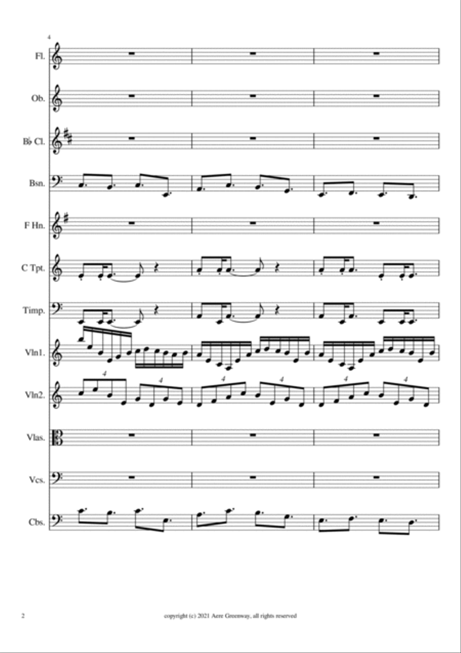 Symphonic Poem # 8 - Tumult, and Resolution Full Orchestra scores gallery preview page 3