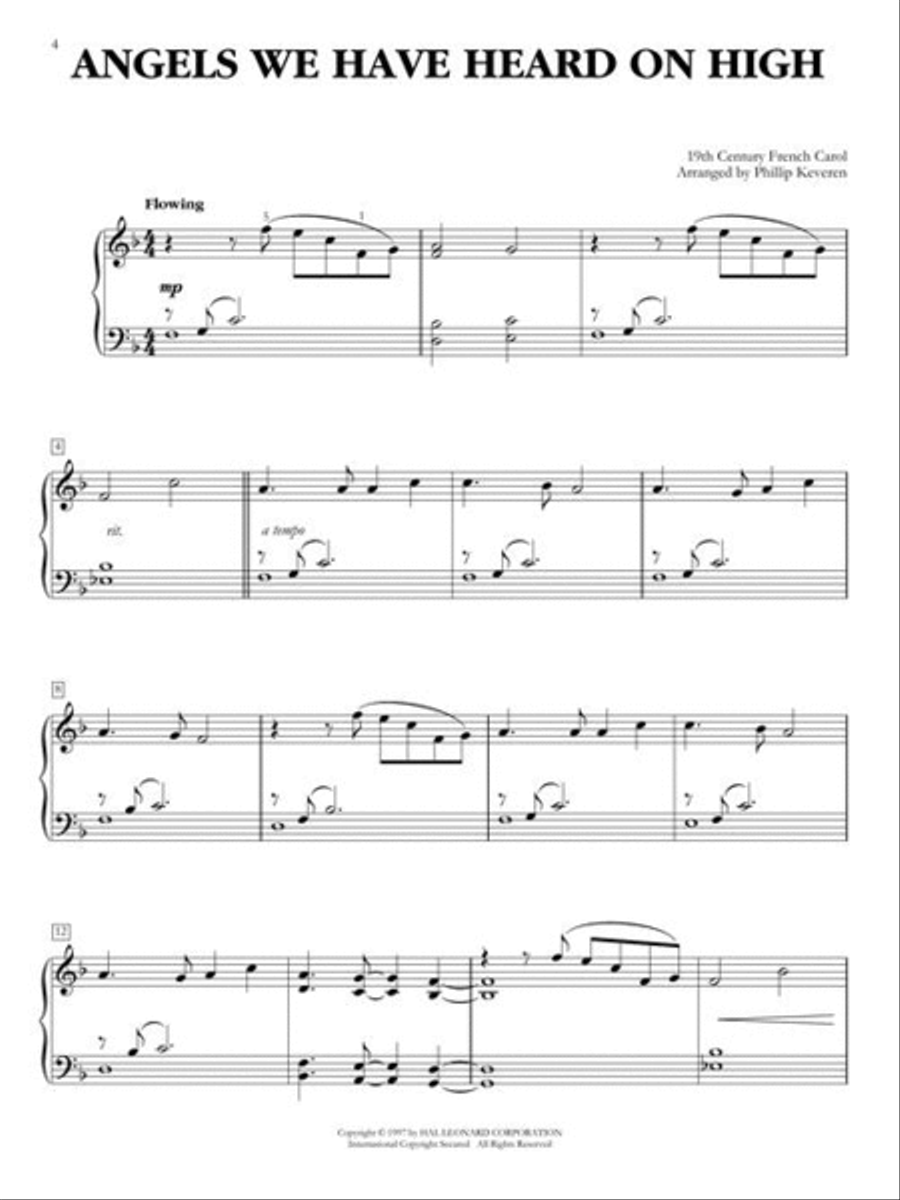 Christmas Reflections Easy Piano scores gallery preview page 4