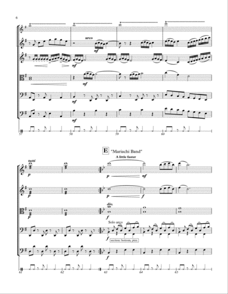 Para la fiesta! String Orchestra scores gallery preview page 6