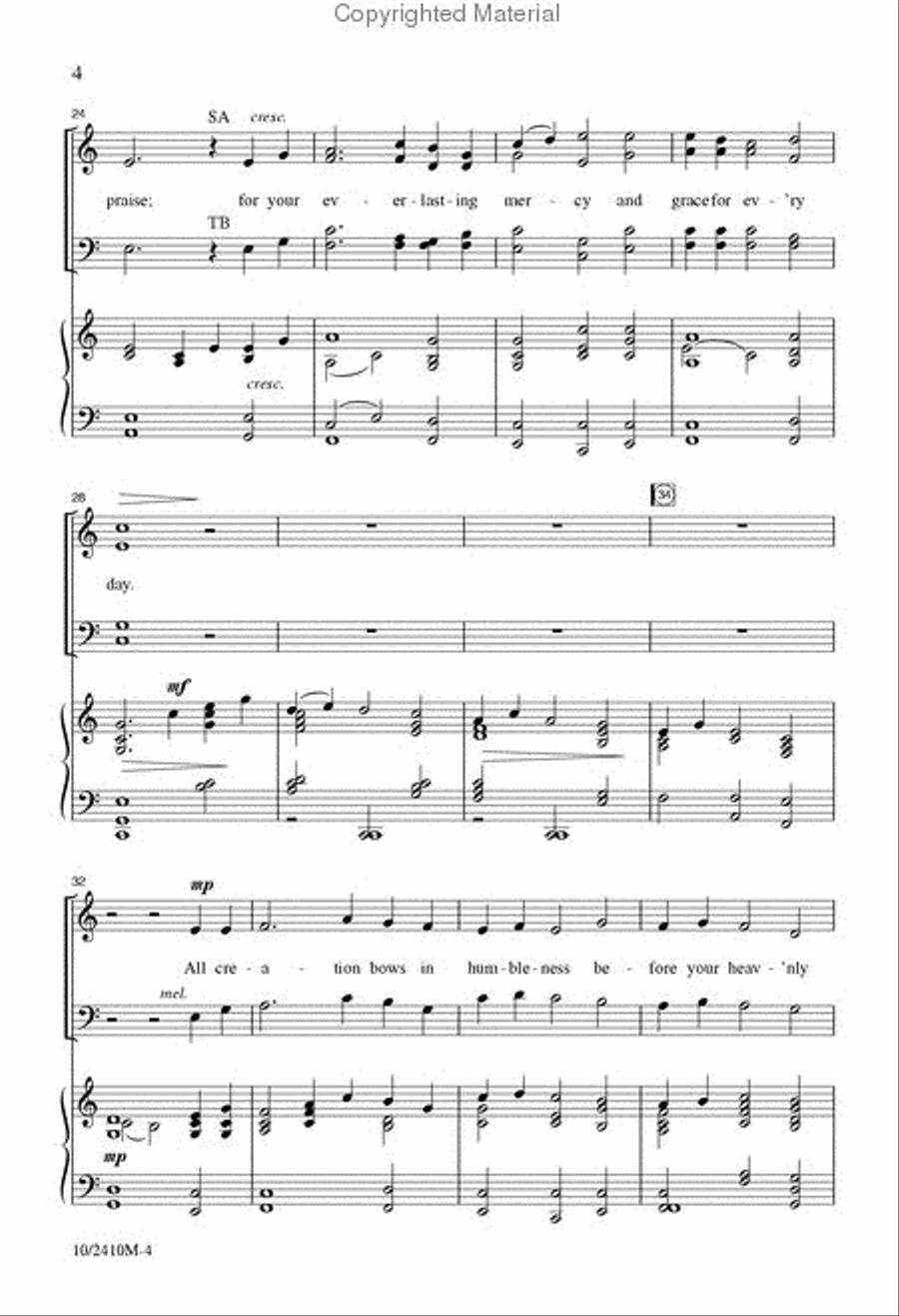 Sov'reign Lord, Creator, Righteous One Divisi scores gallery preview page 4