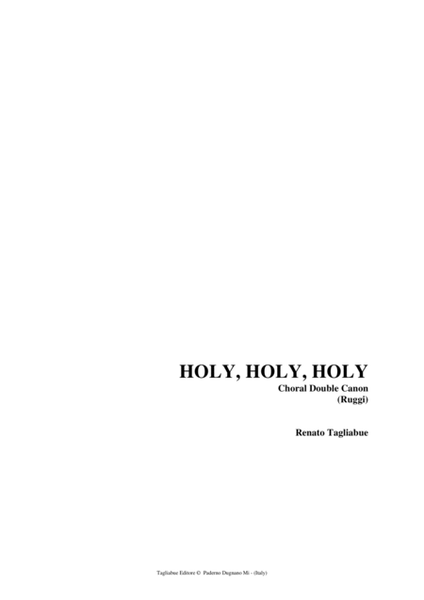 HOLY, HOLY, HOLY - Tagliabue - Ruggi - Choral Double Canon image number null