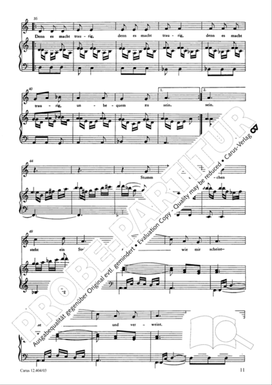 Zughart: Ringelnatz-Lieder Choir scores gallery preview page 11