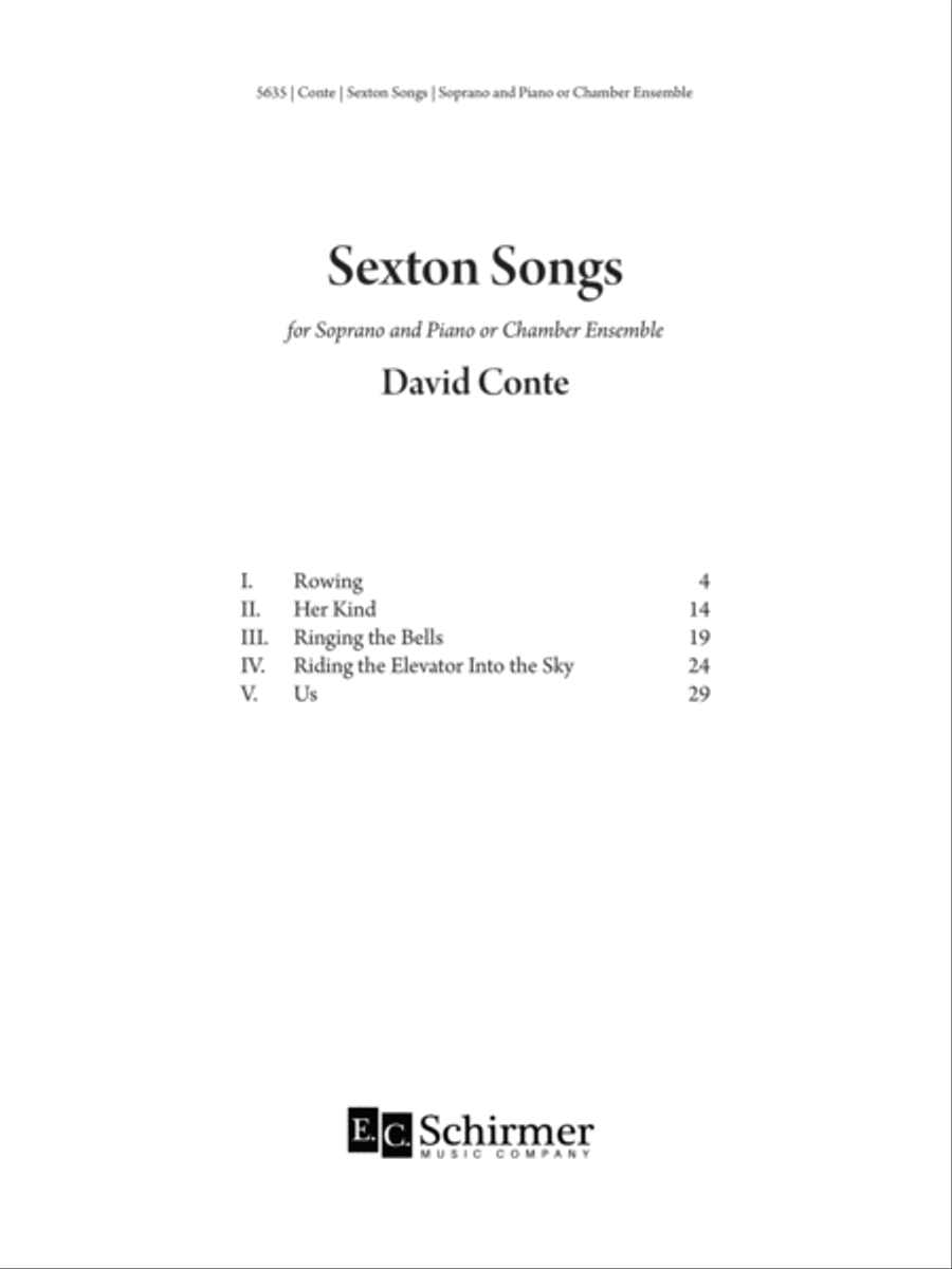 Sexton Songs Flute scores gallery preview page 2