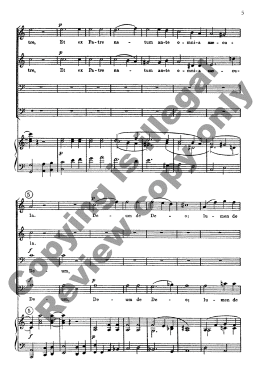 Mass in A-Flat: Credo Mass in A-Flat: Credo TTBB scores gallery preview page 6