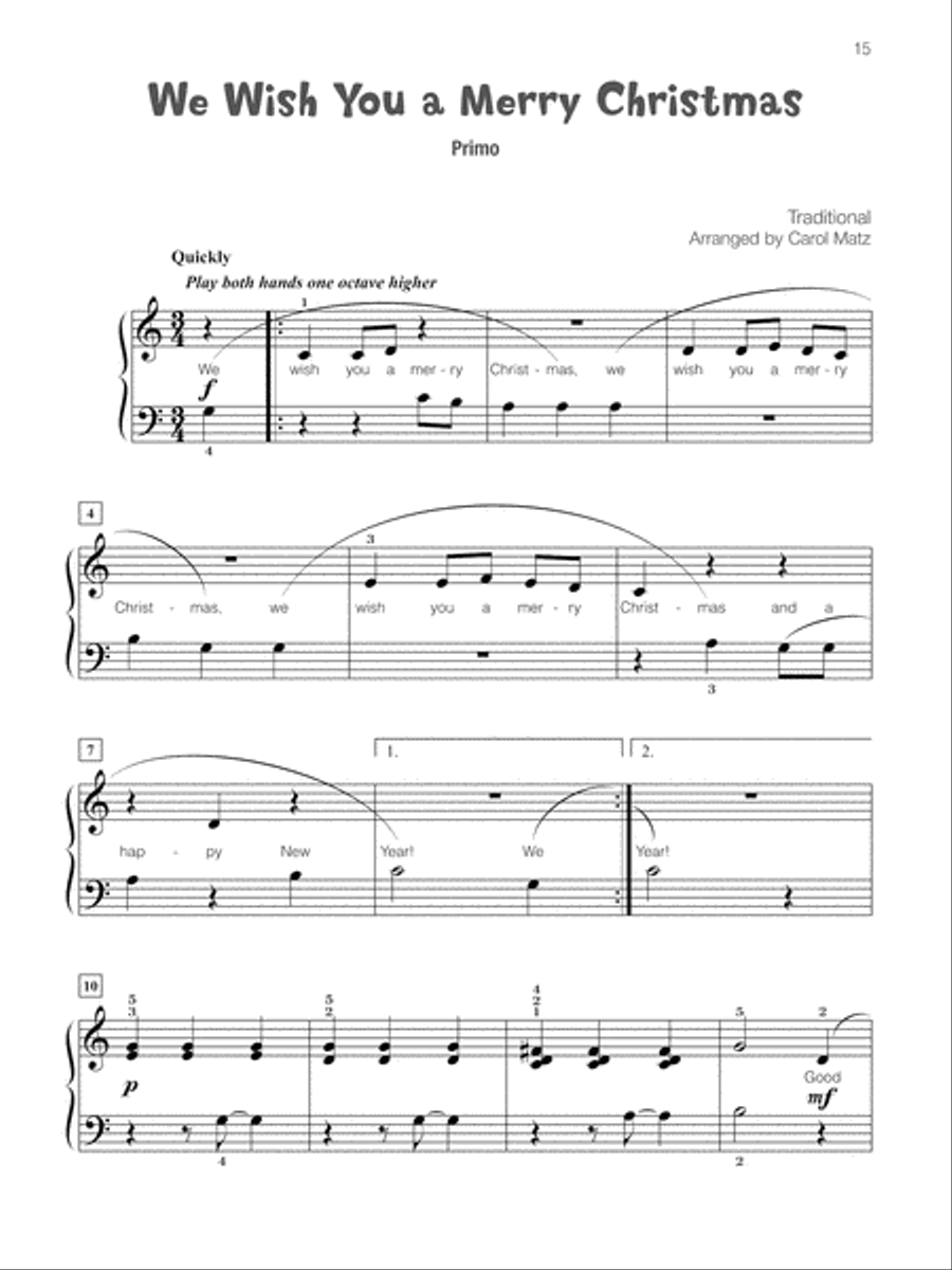 Famous & Fun Christmas Duets, Book 3 Small Ensemble scores gallery preview page 16