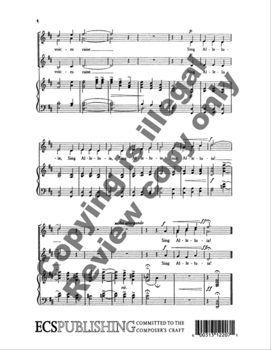 Now Let Us All Praise God and Sing SSA scores gallery preview page 4