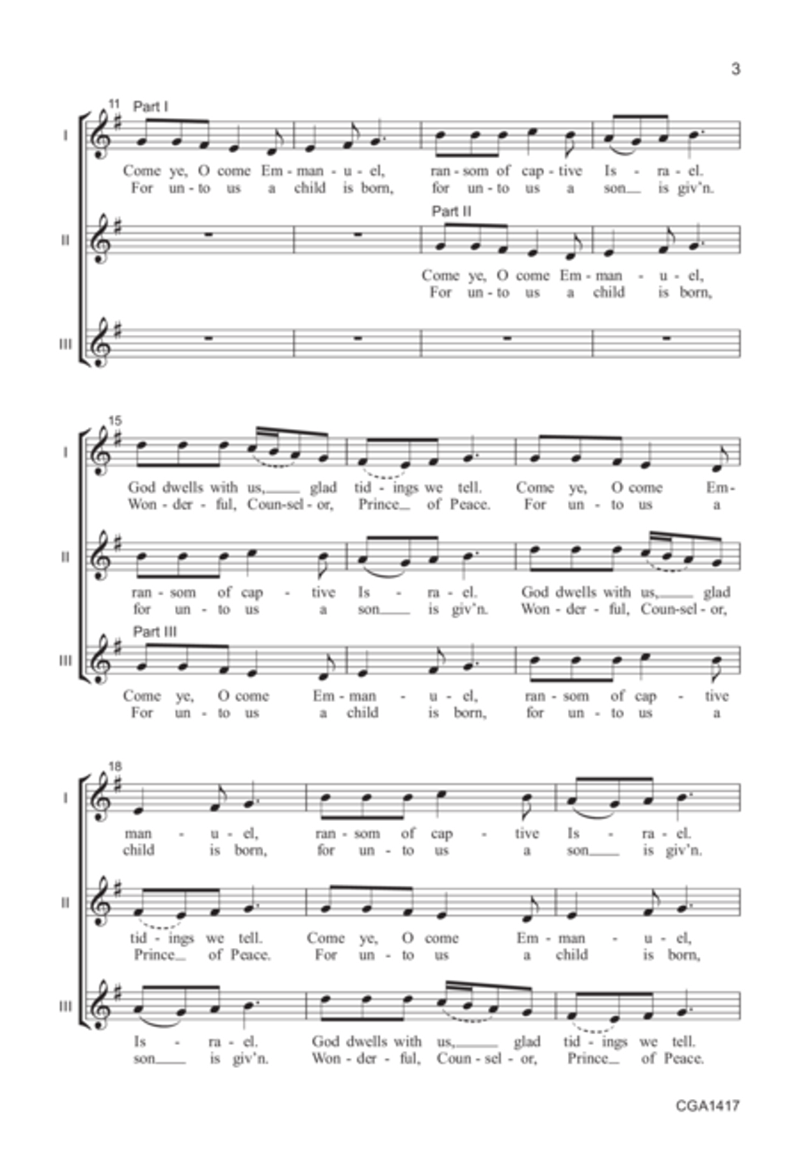 Seasonal Antiphons 2-Part scores gallery preview page 3