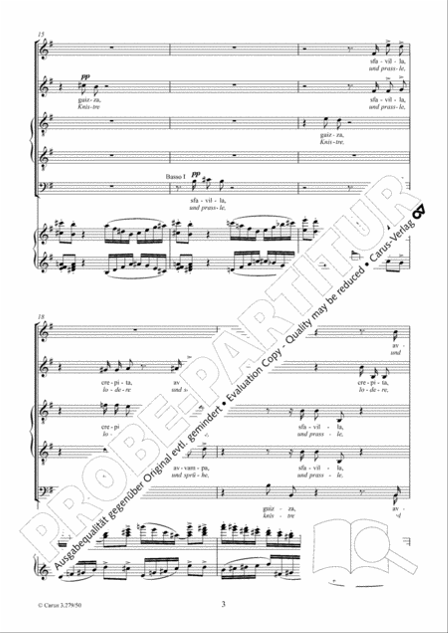 Fuoco di gioa! SATTB scores gallery preview page 4