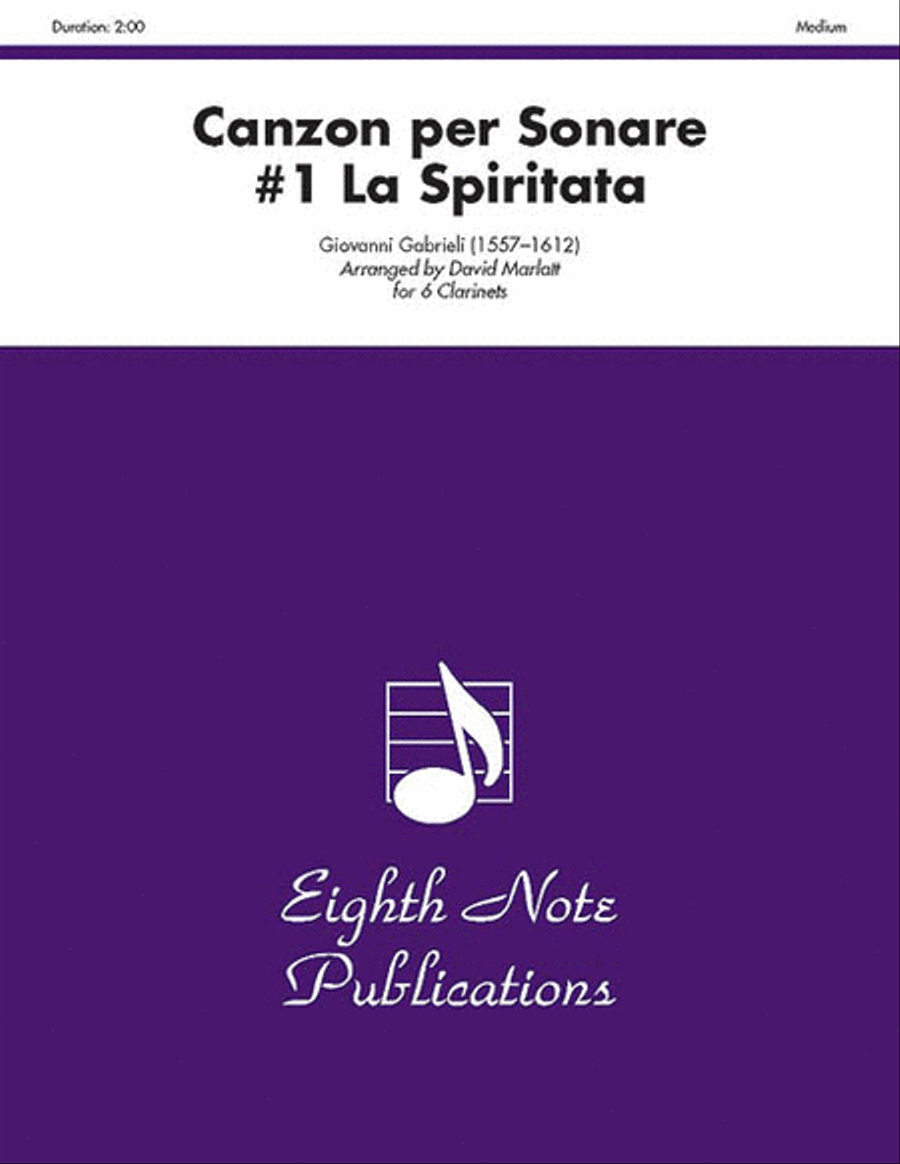 Canzon per Sonare #1 La Spiritata Small Ensemble scores gallery preview page 1
