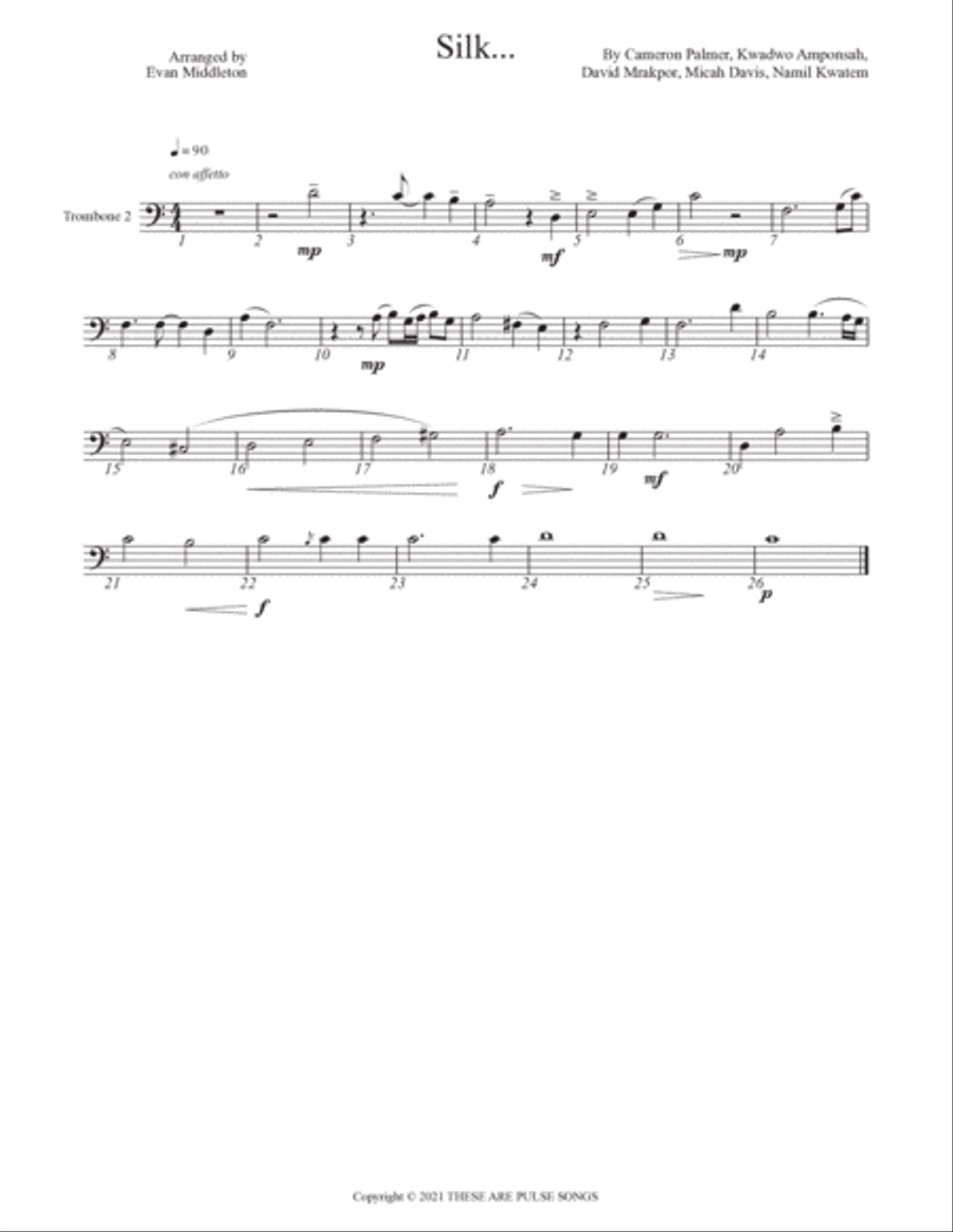 Silk... Silk... Brass Ensemble scores gallery preview page 3