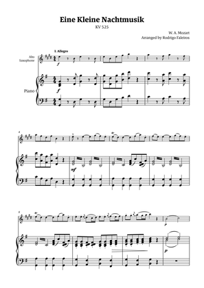 Eine Kleine Nachtmusik (for solo alto sax with piano accompaniment)