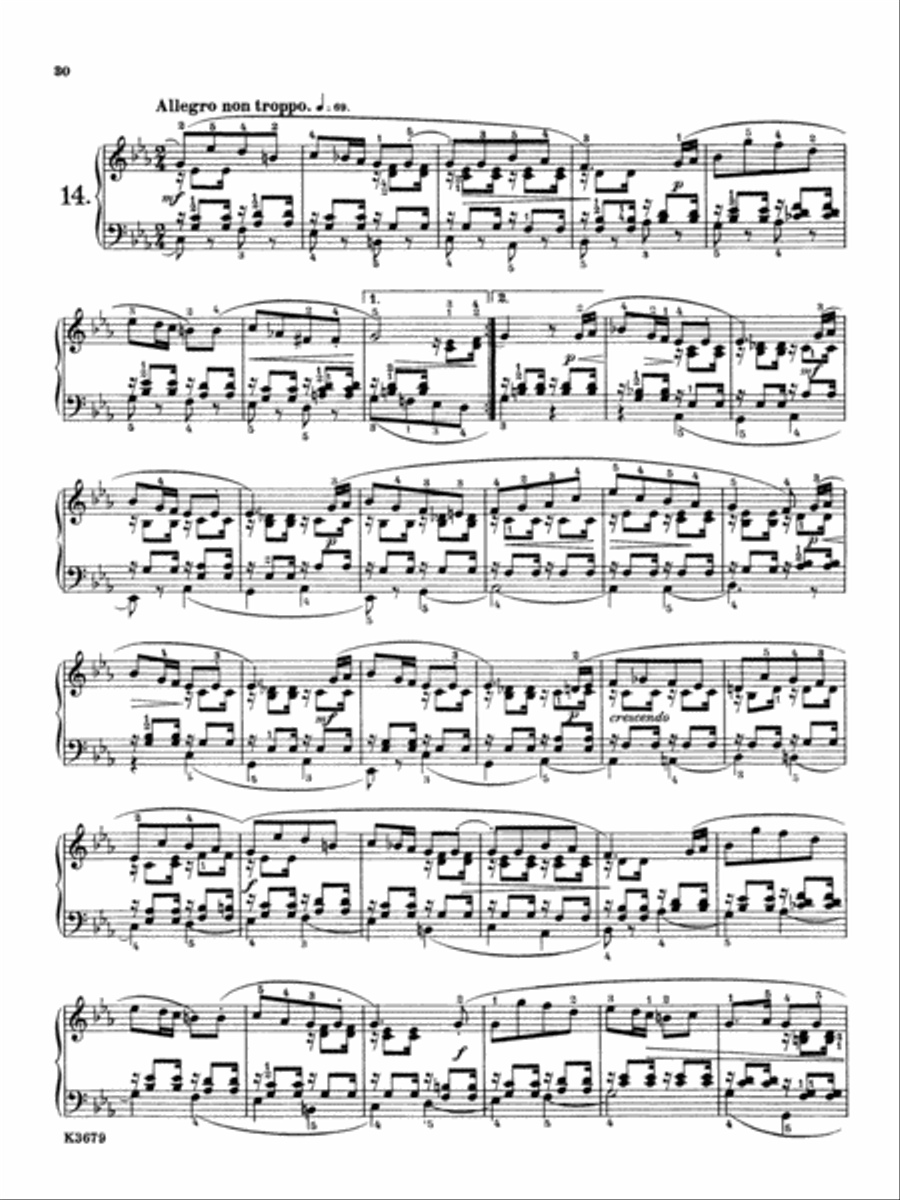 Song Without Words, Opus 38 No. 2 Piano Solo scores gallery preview page 1