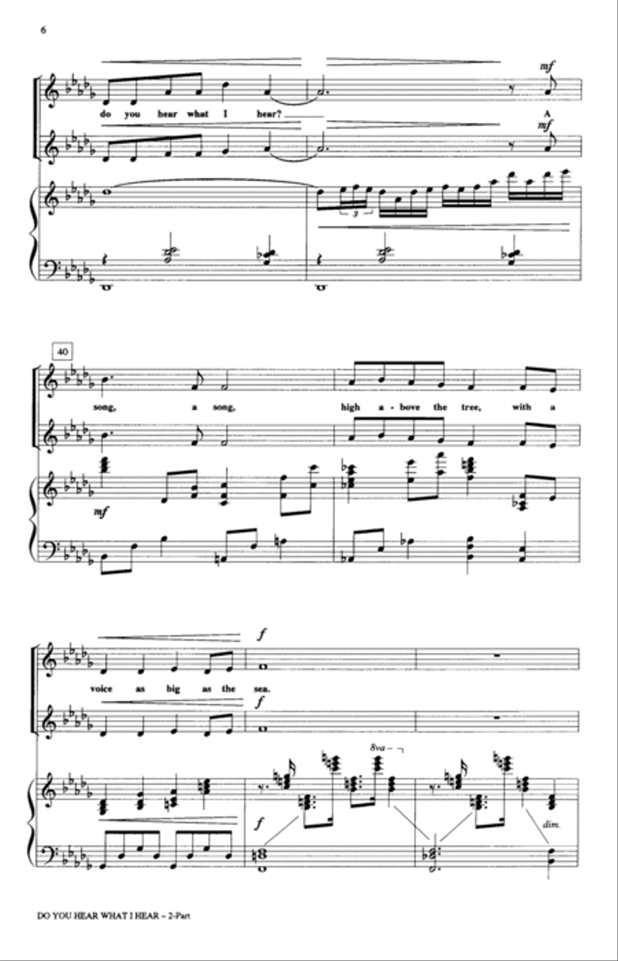 Do You Hear What I Hear 2-Part scores gallery preview page 5