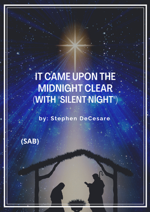 Book cover for It Came Upon The Midnight Clear (with "Silent Night") (SAB)