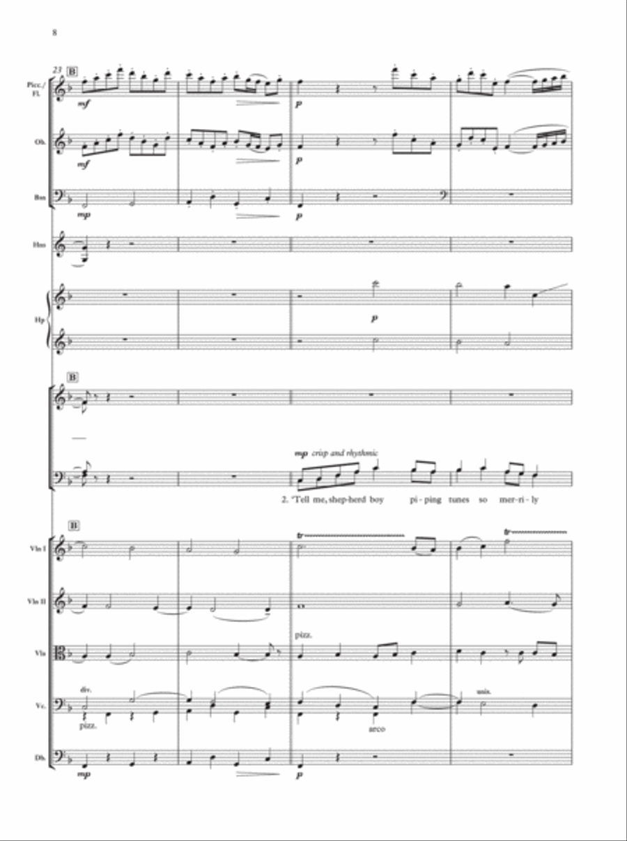 Shepherd's Pipe Carol 4-Part scores gallery preview page 7