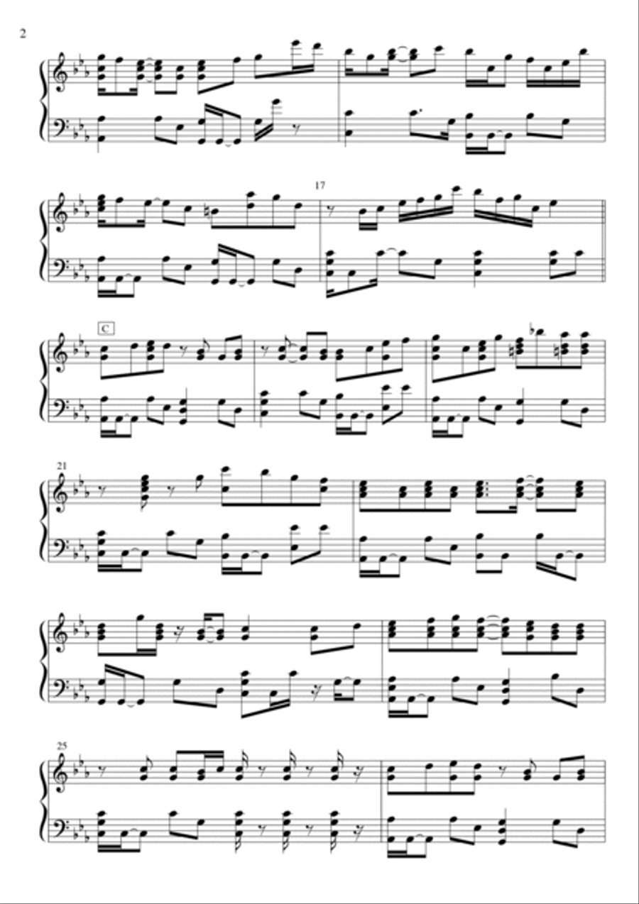 Yoruni Kakeru Piano Solo scores gallery preview page 2
