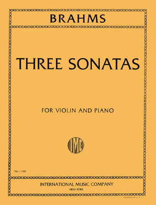 Book cover for Three Sonatas, Opus 78, 100, 108 (Authentic Edition)