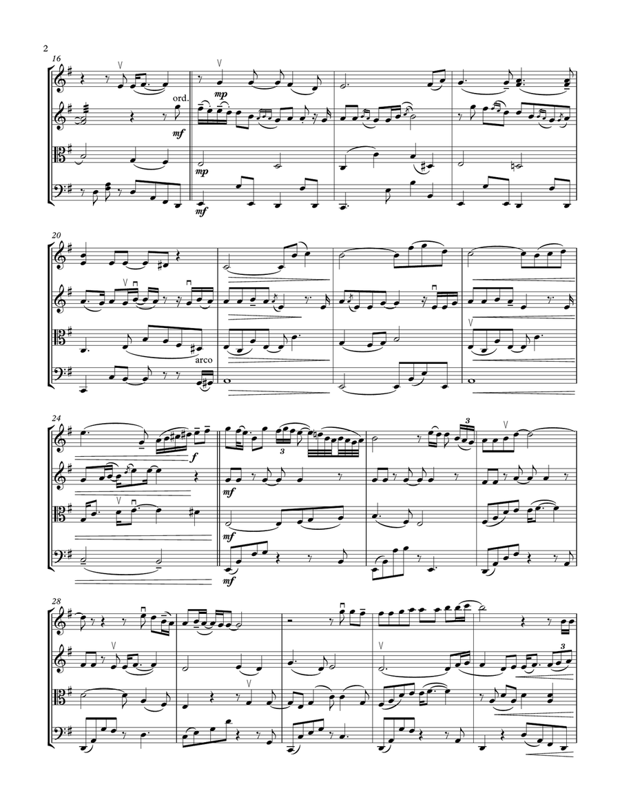 Ready For Love Ready For Love String Quartet scores gallery preview page 2